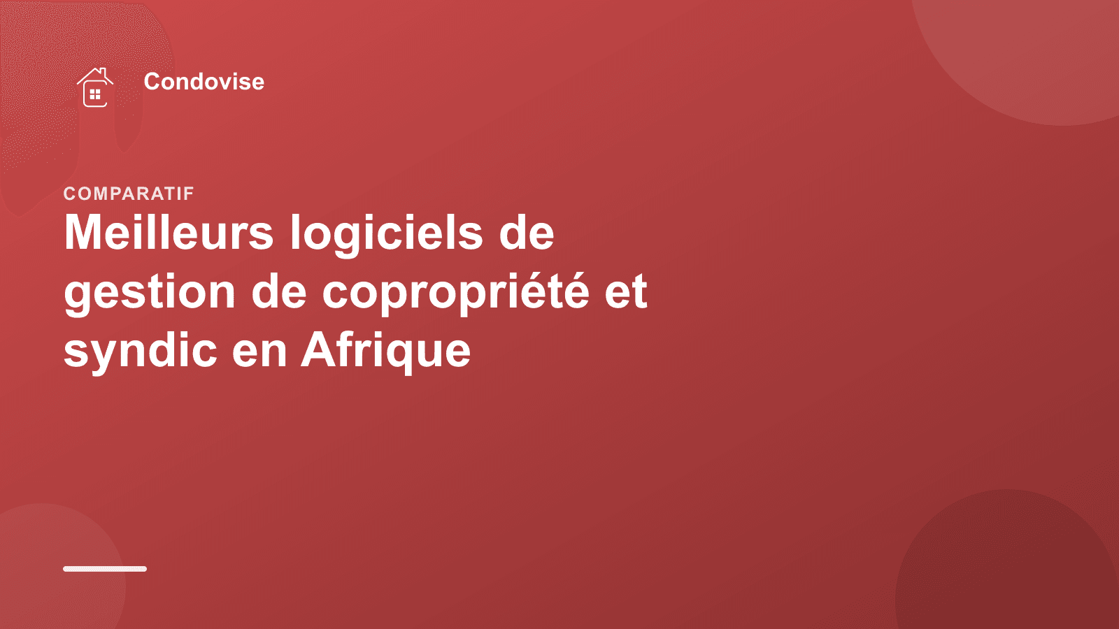 Illustration Condovise, comparatif des logiciels de syndic et de copropriété en Afrique