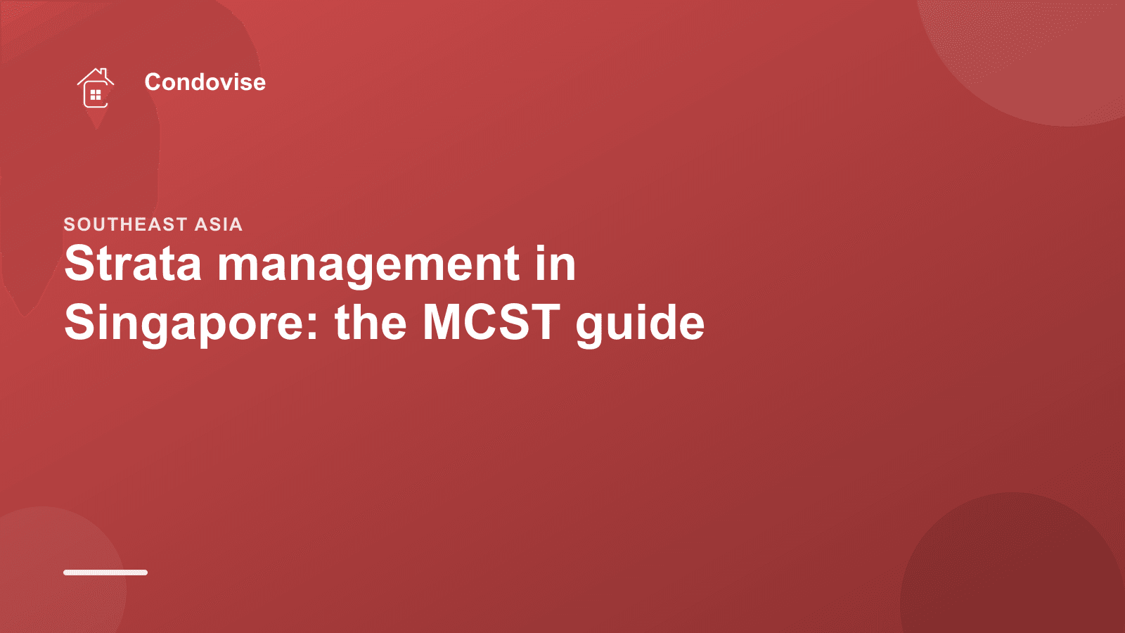 Condovise illustration, strata management and the MCST in Singapore